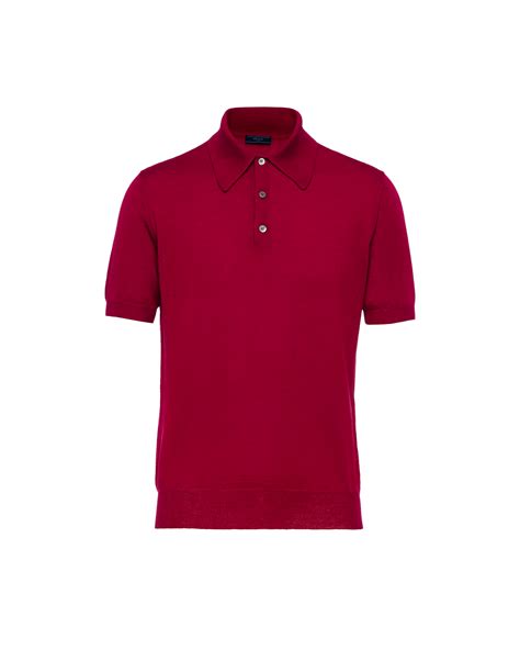 red prada polo shirt|prada polo shirts herren.